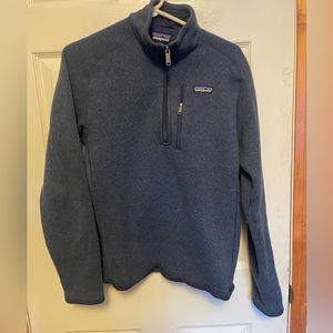 Men’s Patagonia navy blue quarter zip sweatshirt